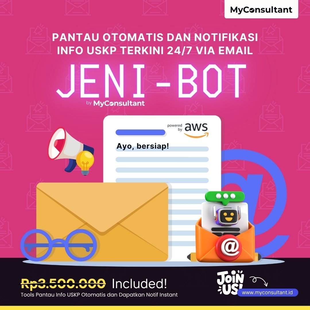 Jeni Bot Info USKP dan Notifikasi Otomatis MyConsultant